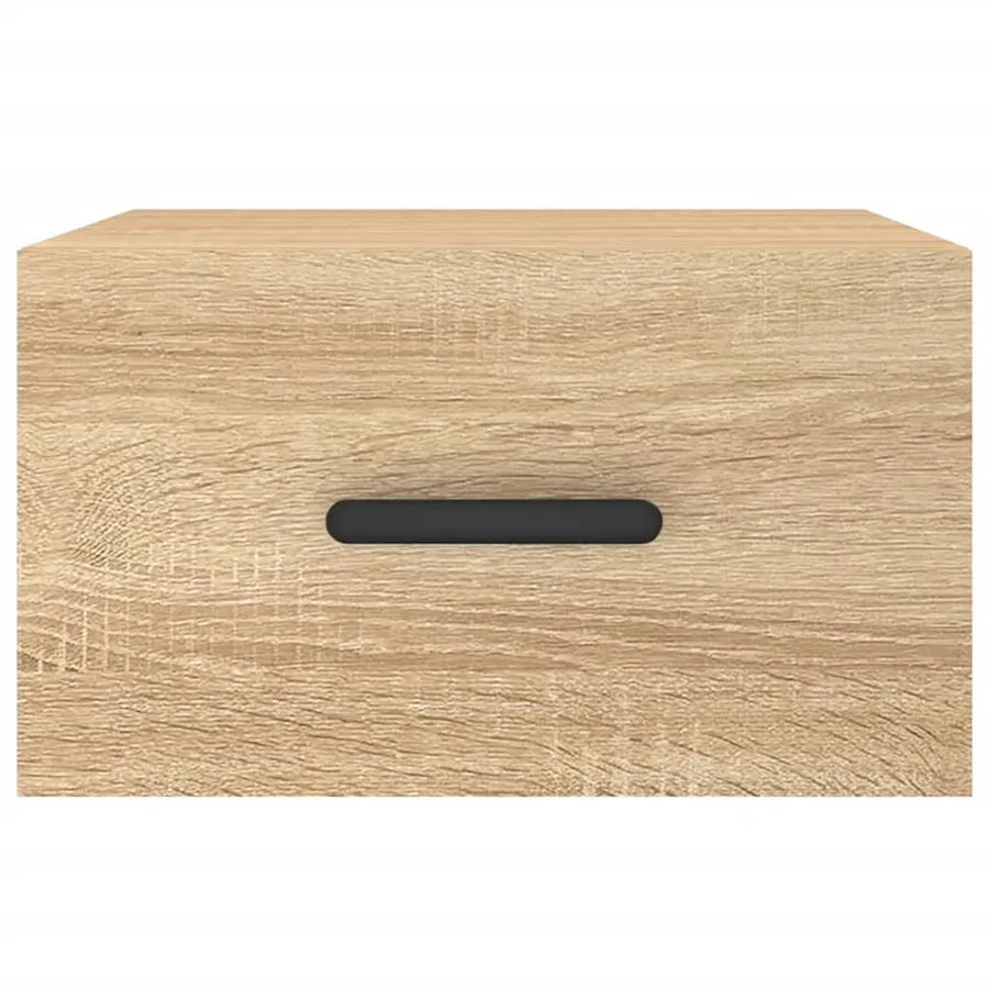 Tables de chevet murales 2 pcs chêne sonoma 35x35x20 cm - 6
