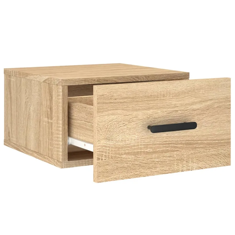 Tables de chevet murales 2 pcs chêne sonoma 35x35x20 cm - 7