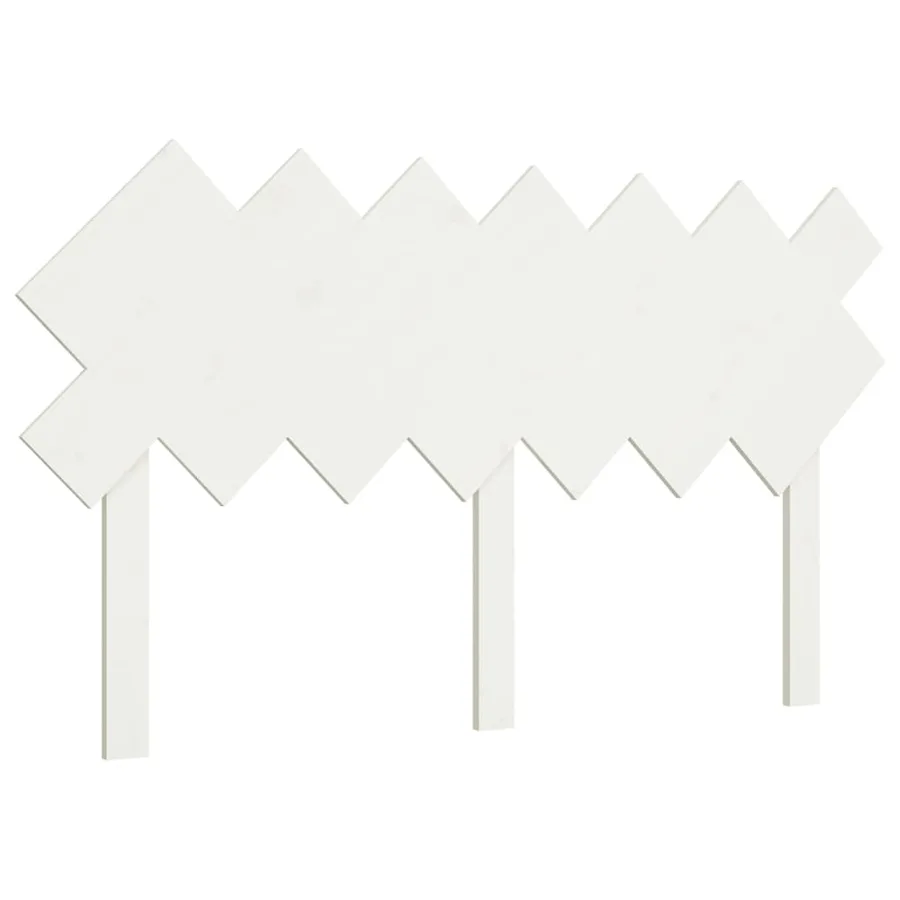 Tête de lit Blanc 141x3x80,5 cm Bois massif de pin - 2