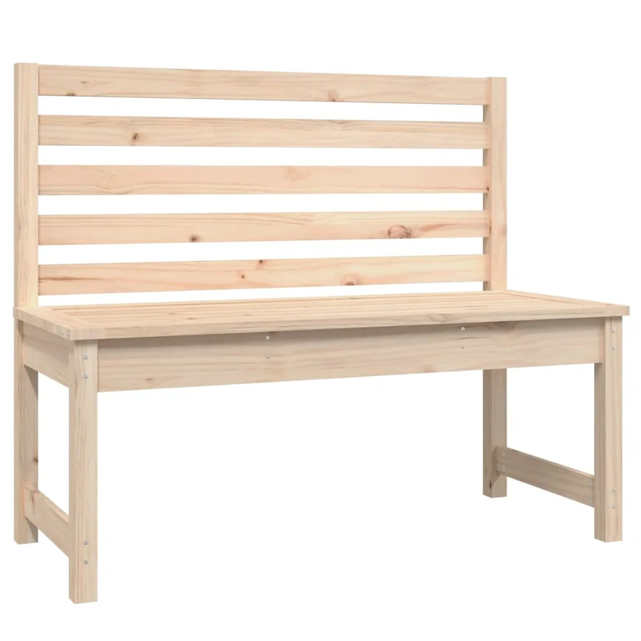 Banc de jardin 109 cm bois massif de pin - 2