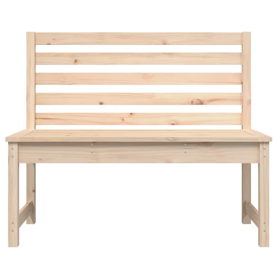 Banc de jardin 109 cm bois massif de pin - 4