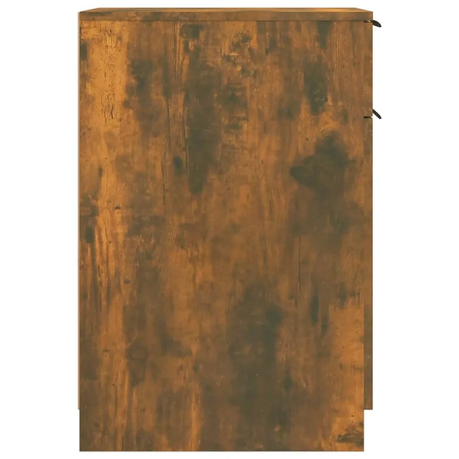 Armoire de bureau Chêne fumé 33,5x50x75 cm Bois d'ingénierie - 8