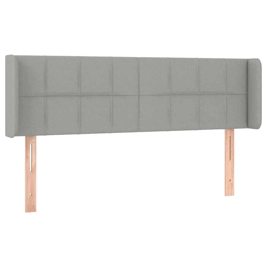 Tête de lit à LED Gris clair 147x16x78/88 cm Tissu - 3