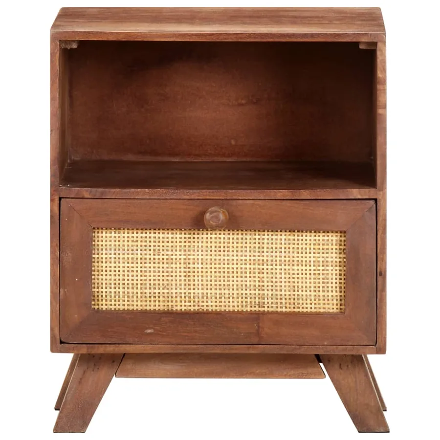 Table de chevet 40x30x50 cm Bois de manguier massif - 2