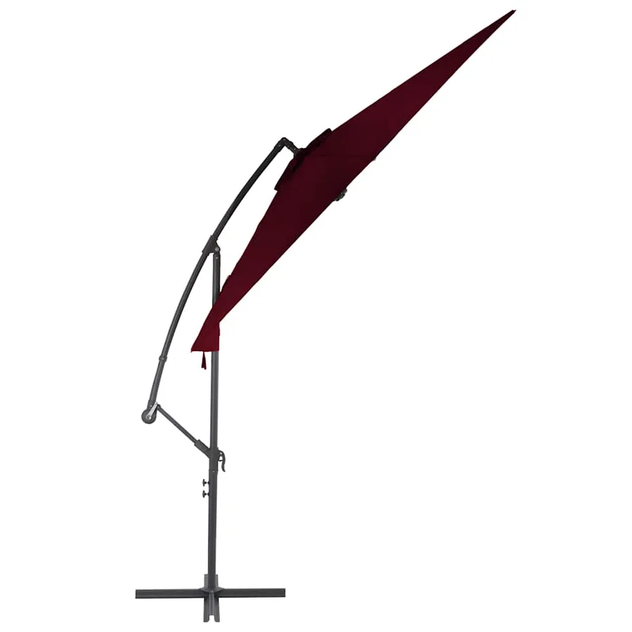 Parasol de jardin en porte-à-faux avec mât en aluminium - 3