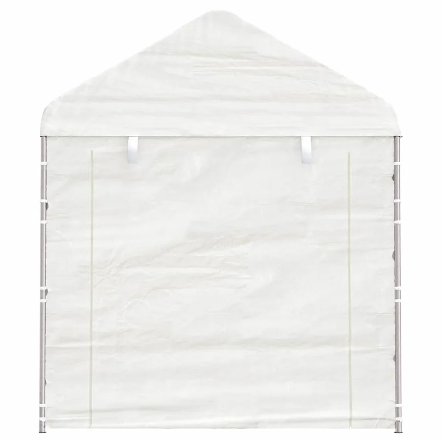 Belvédère avec toit blanc 2,28x2,23x2,69 m polyéthylène - 3