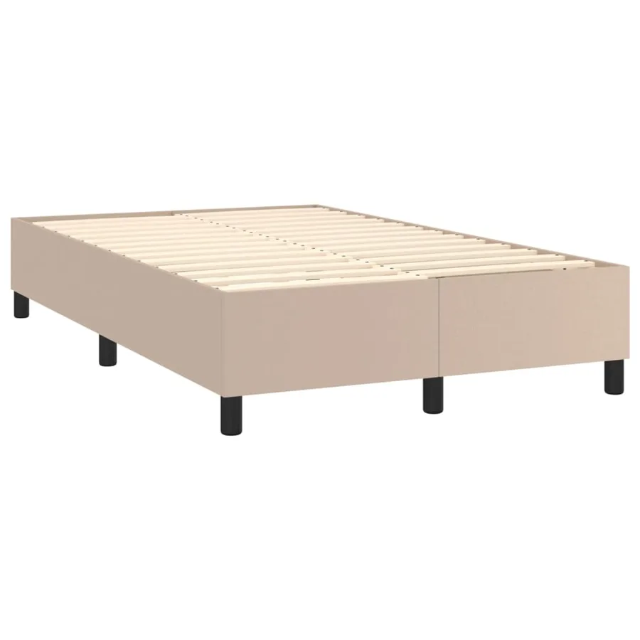Sommier à lattes de lit avec matelas Cappuccino 120x200 cm - 4