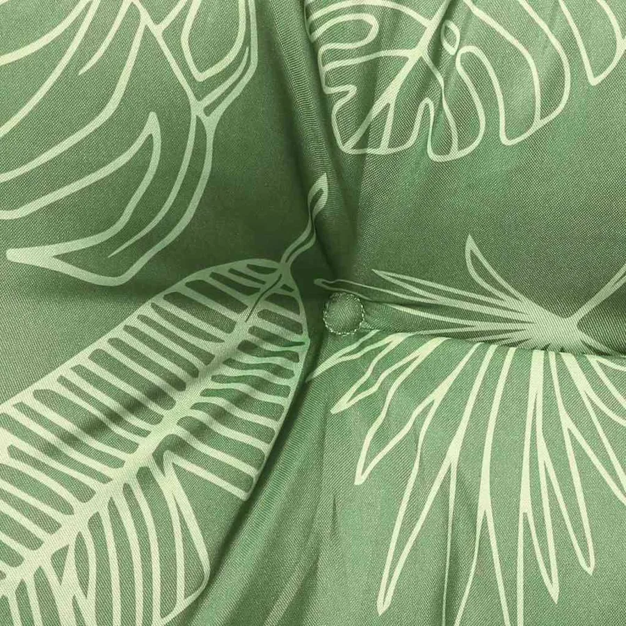 Coussins de banc de jardin lot de 2 motif de feuilles tissu - 7
