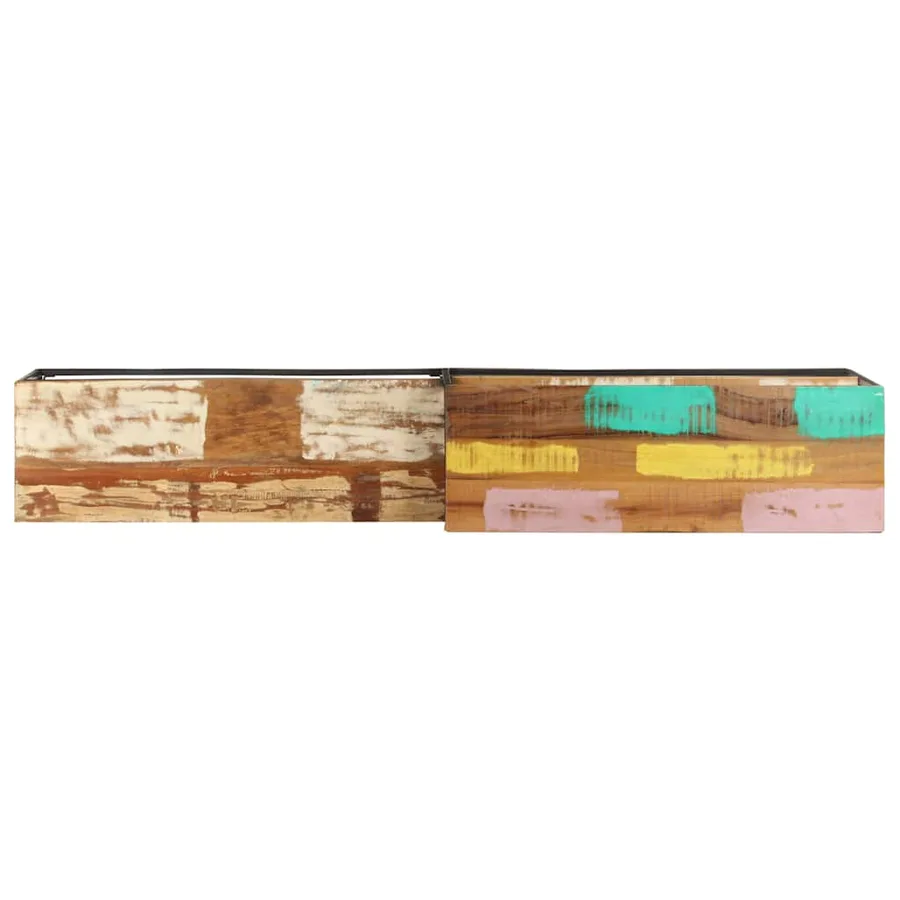 Meuble TV 180x30x50 cm Bois de récupération massif - 5