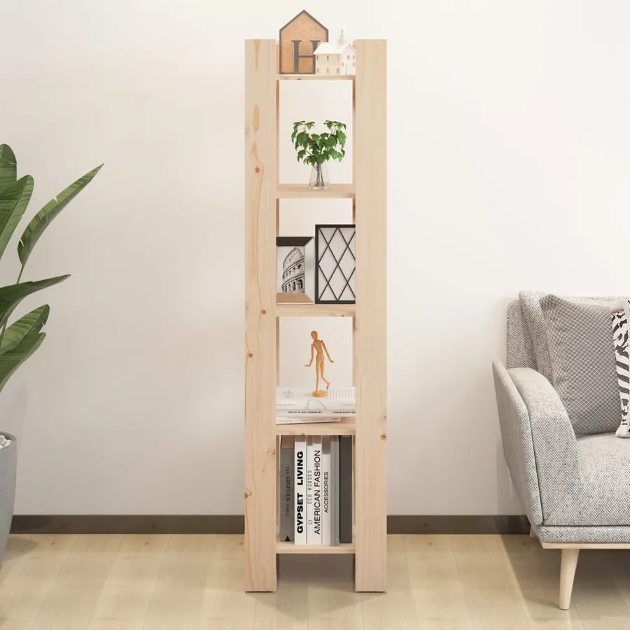 Bibliothèque/Séparateur de pièce 41x35x160 cm Pin massif - 3