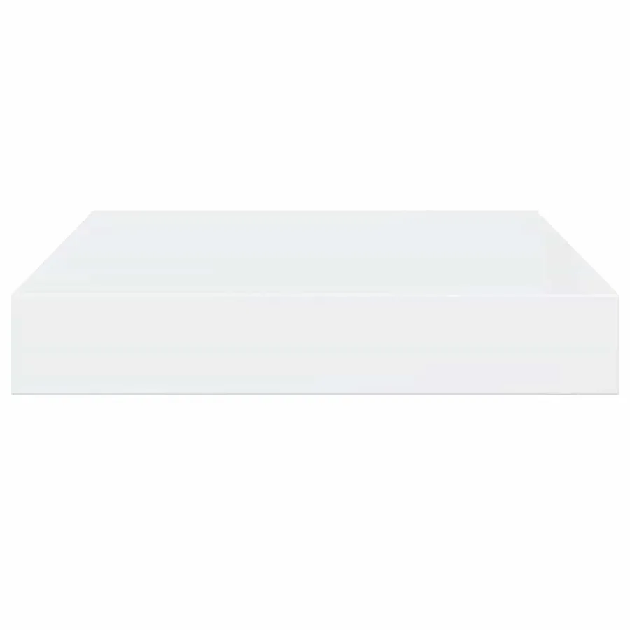 Étagère murale flottante 2 pcs Blanc brillant 23x23,5x3,8cm MDF - 7
