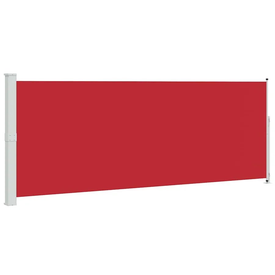 Auvent latéral rétractable de patio 180x500 cm Rouge - 2