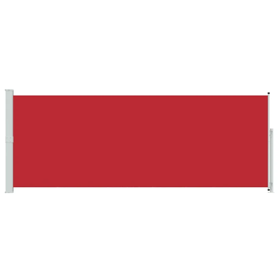 Auvent latéral rétractable de patio 180x500 cm Rouge - 4