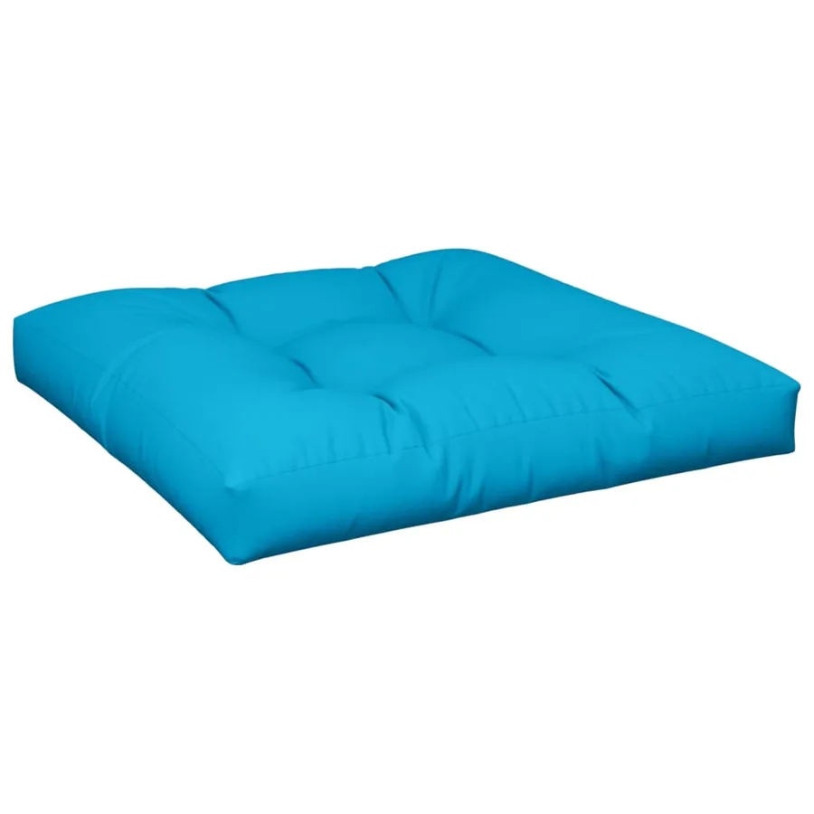 Coussins de palette lot de 2 bleu tissu - 4