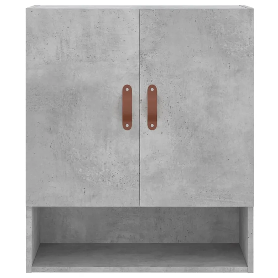 Armoire murale gris béton 60x31x70 cm bois d'ingénierie - 5