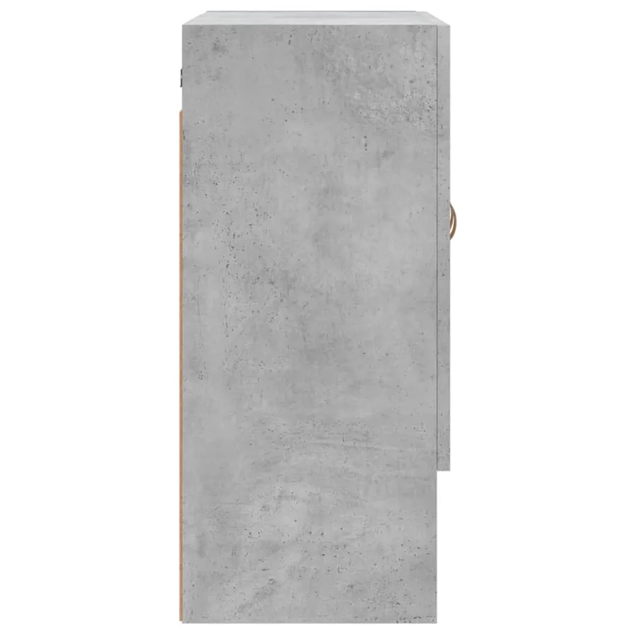 Armoire murale gris béton 60x31x70 cm bois d'ingénierie - 7