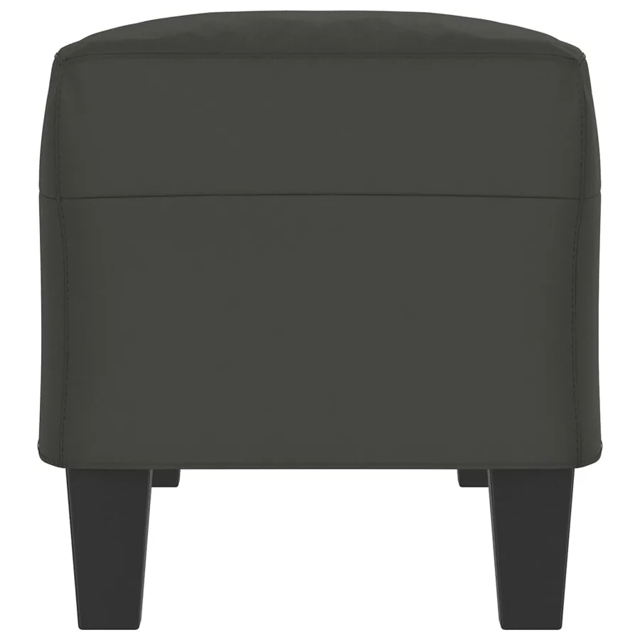 Banc Gris foncé 100x35x41 cm Tissu microfibre - 4