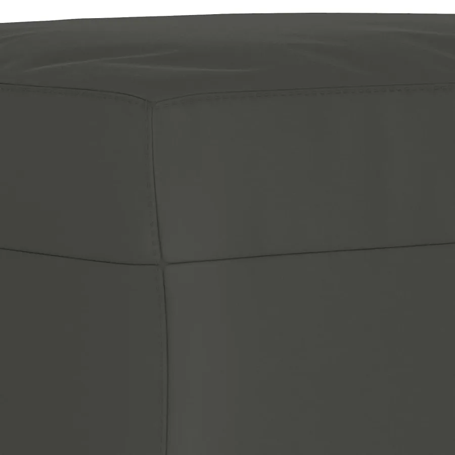 Banc Gris foncé 100x35x41 cm Tissu microfibre - 5