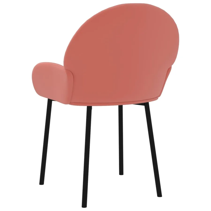 Chaises à manger lot de 2 Rose Velours - 6