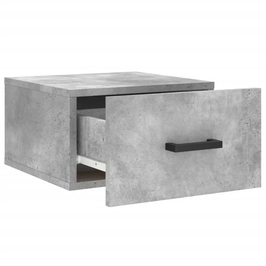 Tables de chevet murales 2 pcs gris béton 35x35x20 cm - 7
