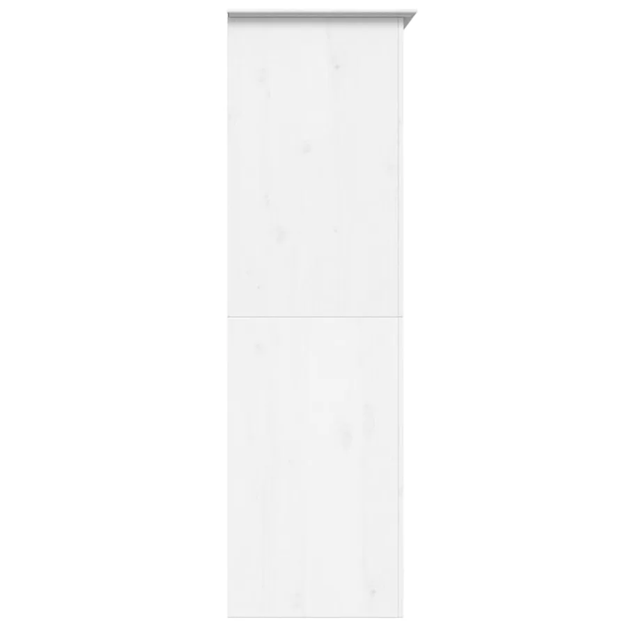 Garde-robe BODO blanc 99x53,5x173 cm bois massif de pin - 5