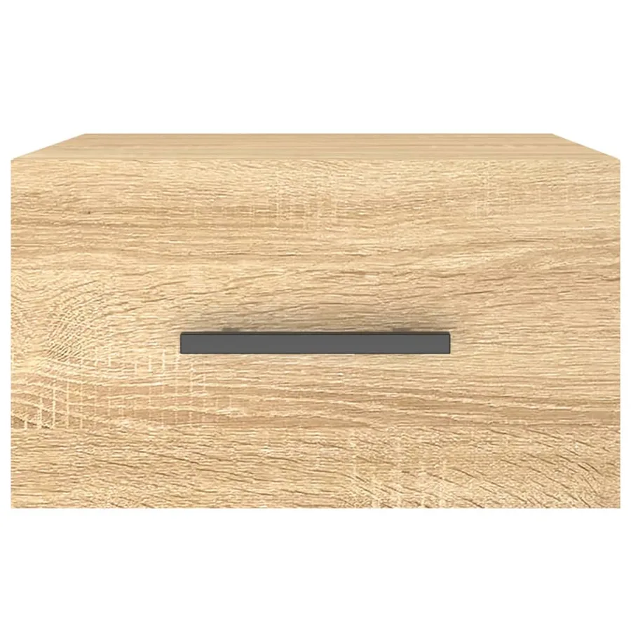 Table de chevet murale chêne sonoma 35x35x20 cm - 3