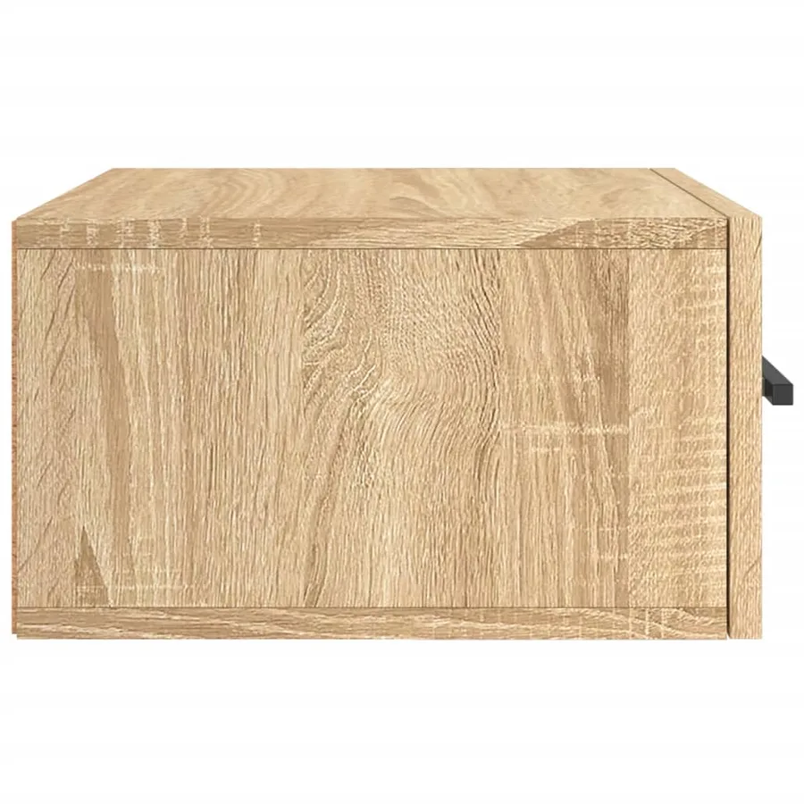 Table de chevet murale chêne sonoma 35x35x20 cm - 6