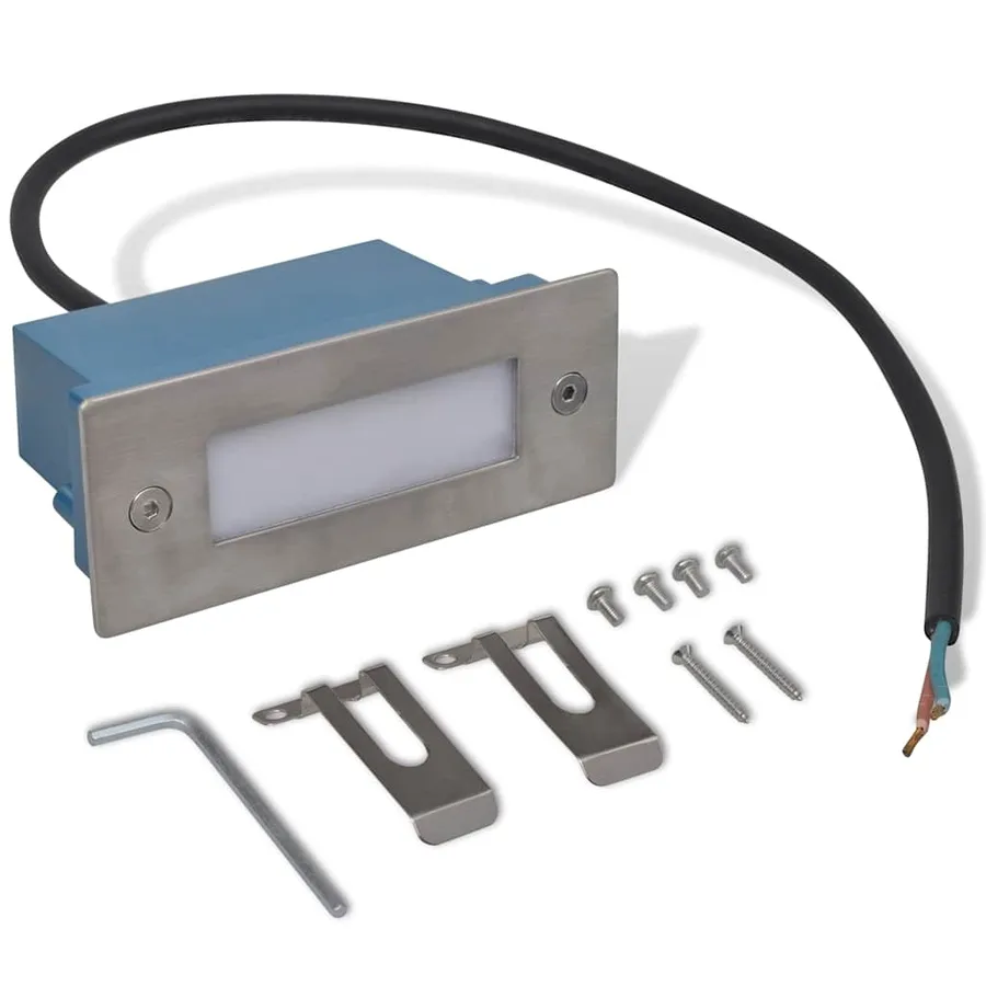 Lampe d'escalier encastrée à 2 LED 44x111x56 mm - 5