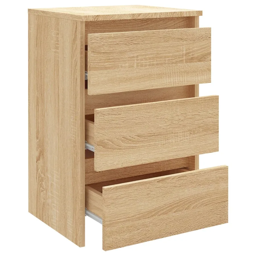 Table de chevet Chêne sonoma 40x35x62,5 cm bois d'ingénierie - 4