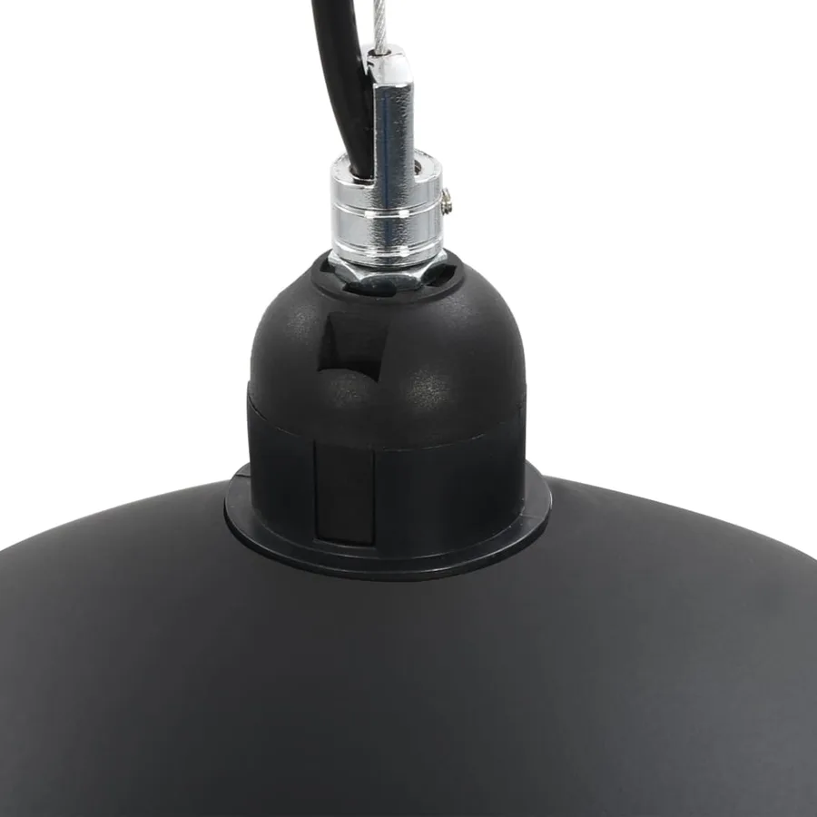 2 pcs Plafonniers Noir et doré Semi-sphérique 40 cm E27 - 10