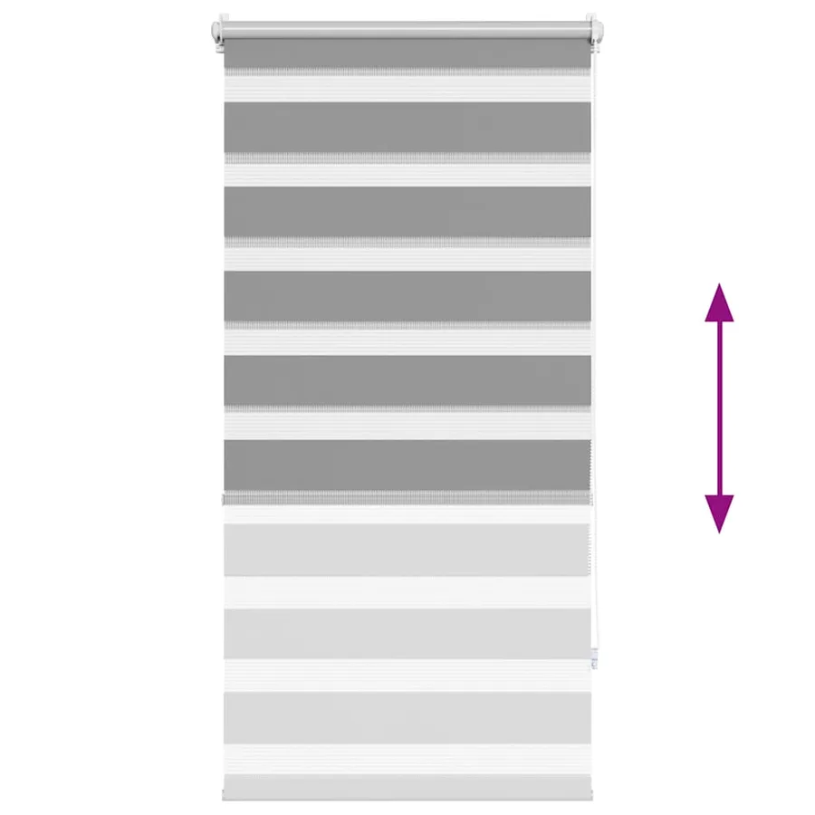 Store vénitien Zebra 80,9 x 150 cm, largeur du tissu 76,7 cm, gris - 5