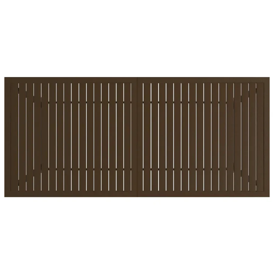 Table de jardin Marron 190x80x72 cm Acier - 4