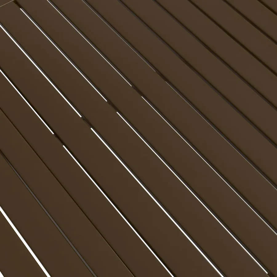Table de jardin Marron 190x80x72 cm Acier - 5