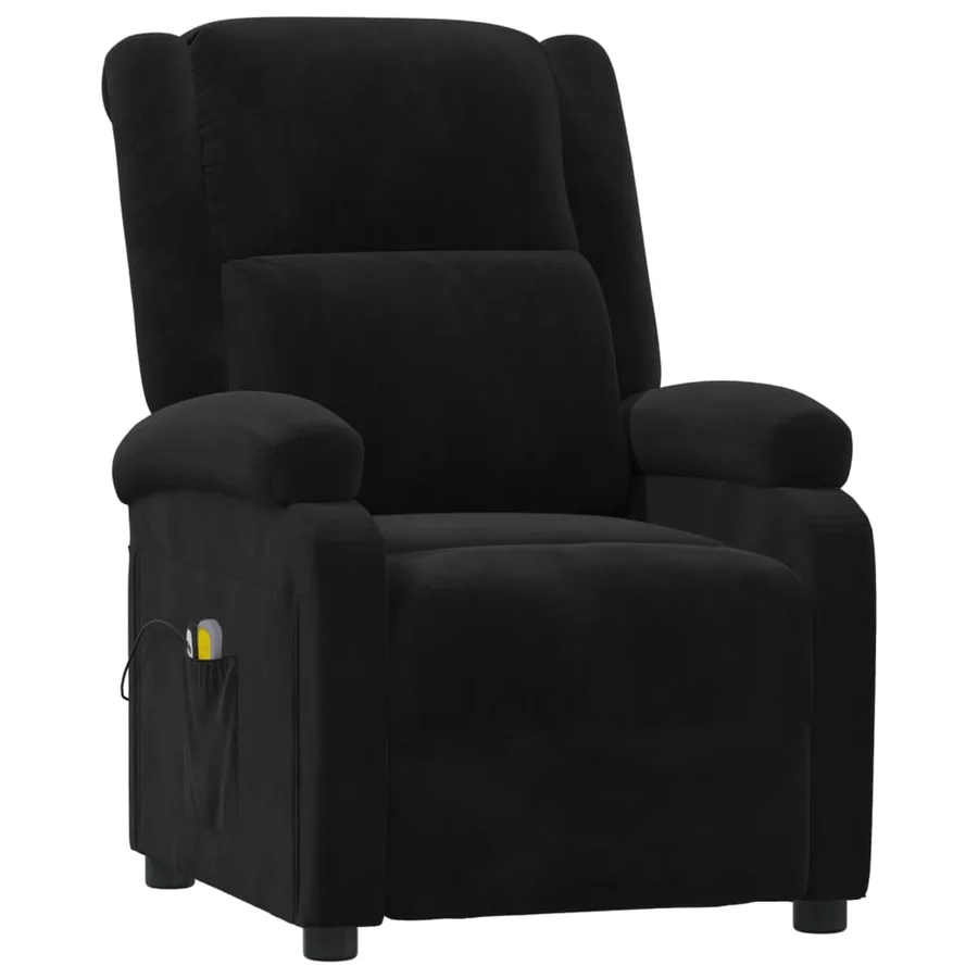 Fauteuil électrique de massage Noir Velours - 3