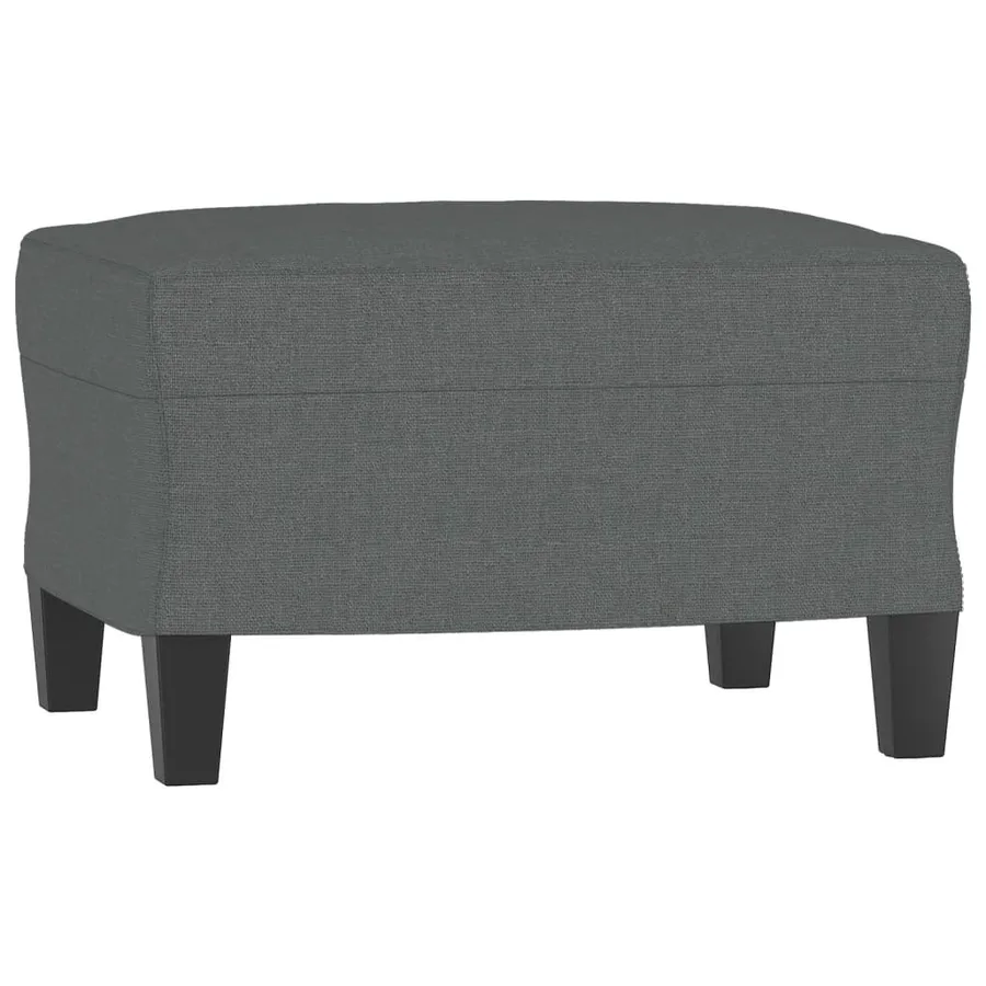 Repose-pied Gris foncé 60x50x41 cm Tissu - 2
