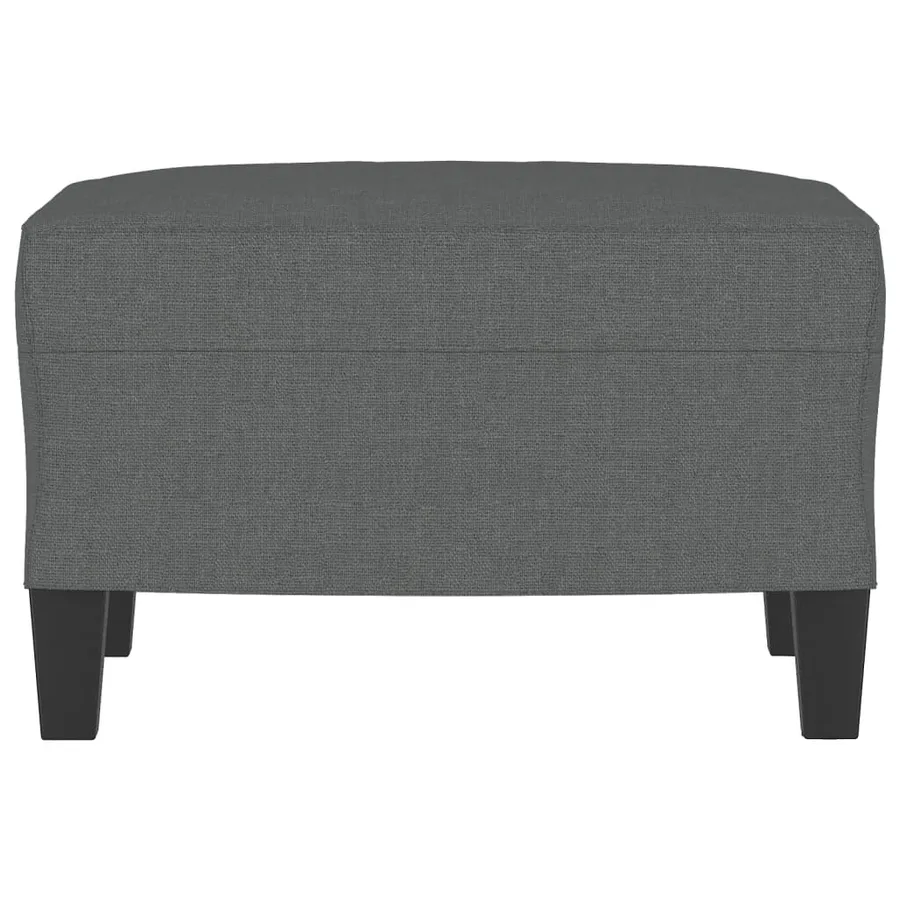Repose-pied Gris foncé 60x50x41 cm Tissu - 3