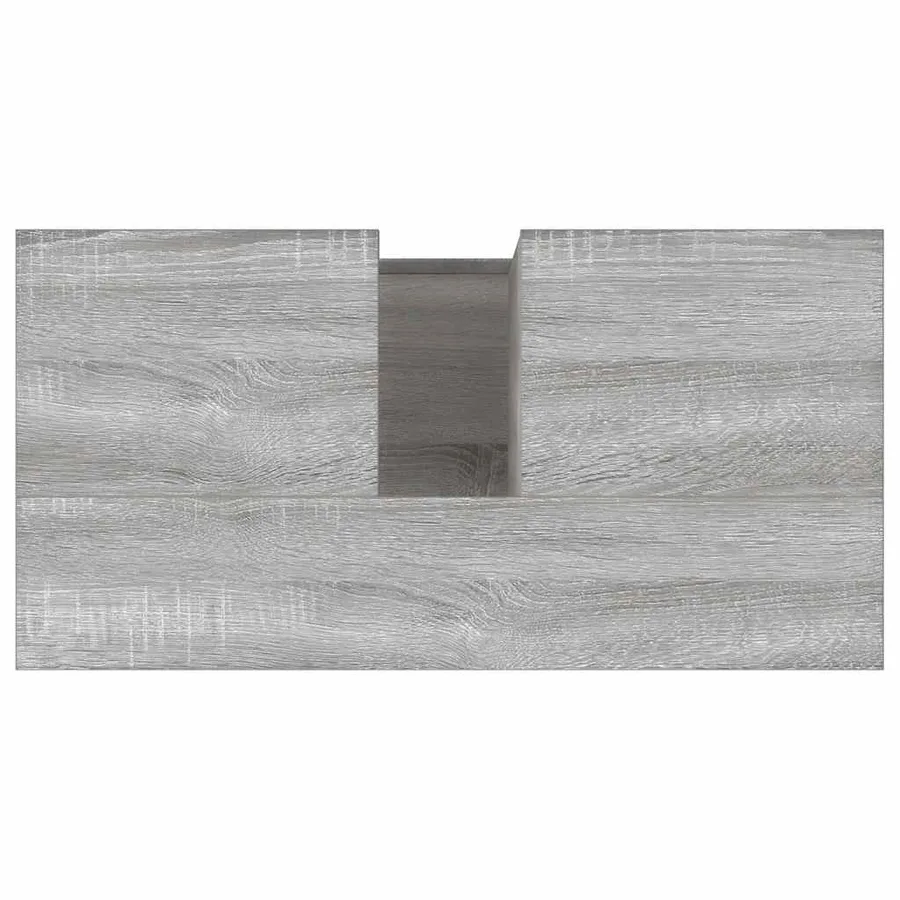 Armoire de bain sonoma gris 65x33x60 cm bois d'ingénierie - 9