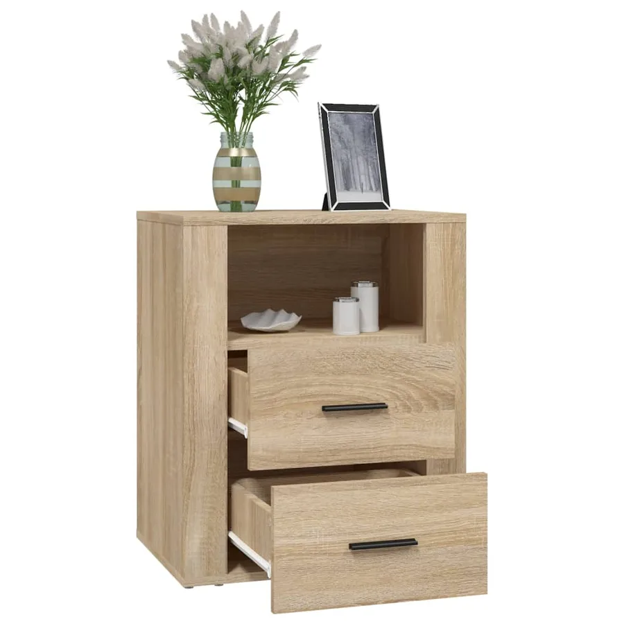 Table de chevet Chêne sonoma 50x36x60 cm Bois d'ingénierie - 5