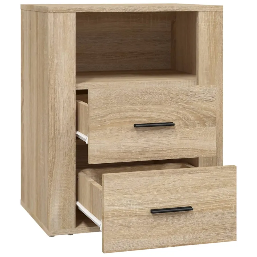 Table de chevet Chêne sonoma 50x36x60 cm Bois d'ingénierie - 7