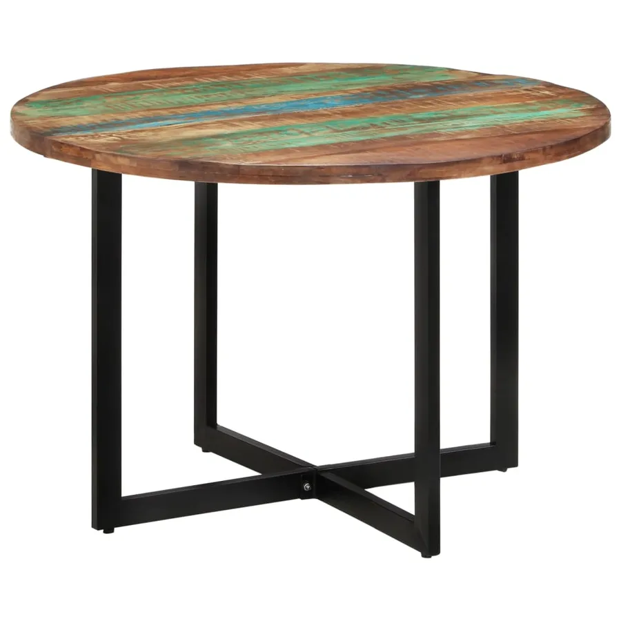 Table à manger 110x75 cm Bois massif de récupération - 10