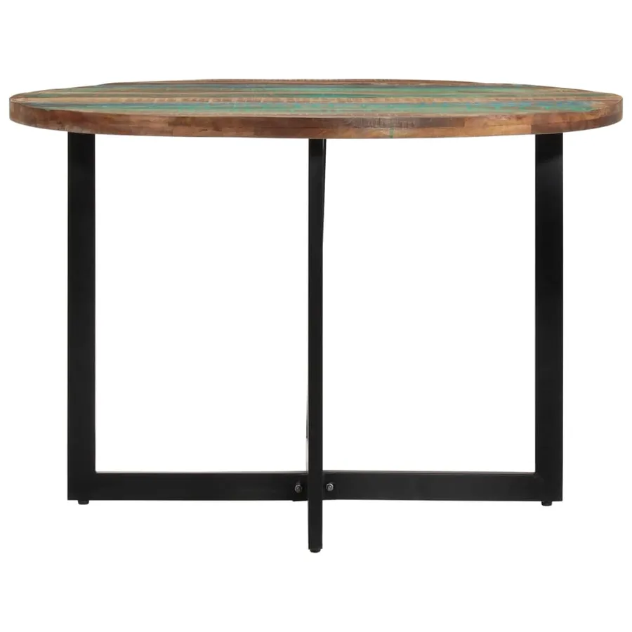 Table à manger 110x75 cm Bois massif de récupération - 2