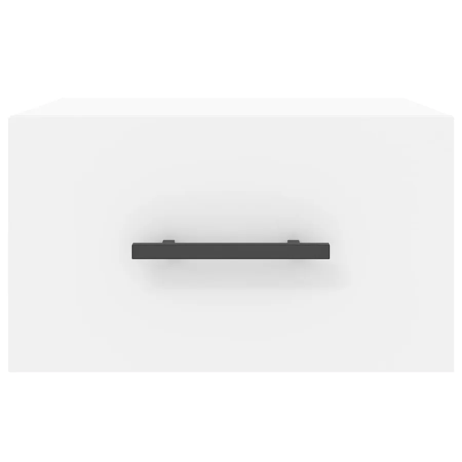 Tables de chevet murales 2 pcs blanc 35x35x20 cm - 4