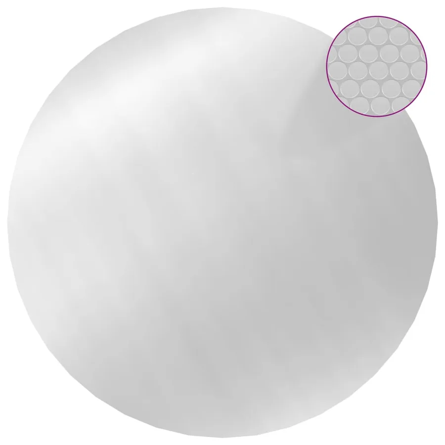 Couverture de piscine Argenté 381 cm PE - 3