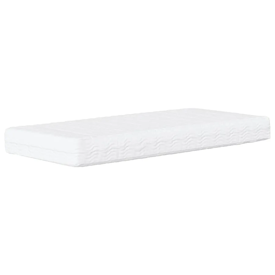 Lit de jour avec matelas gris foncé 100x200 cm tissu - 6