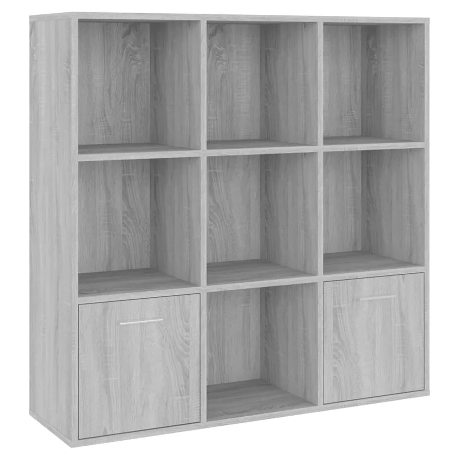 Armoire à livres Sonoma gris 98x30x98 cm - 2