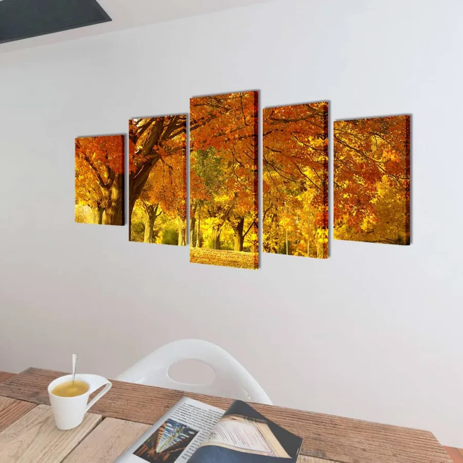 Set de toiles murales imprimées Érable 200 x 100 cm - 2