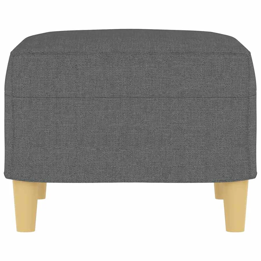 Repose-pied Gris foncé 60x50x41 cm Tissu - 4
