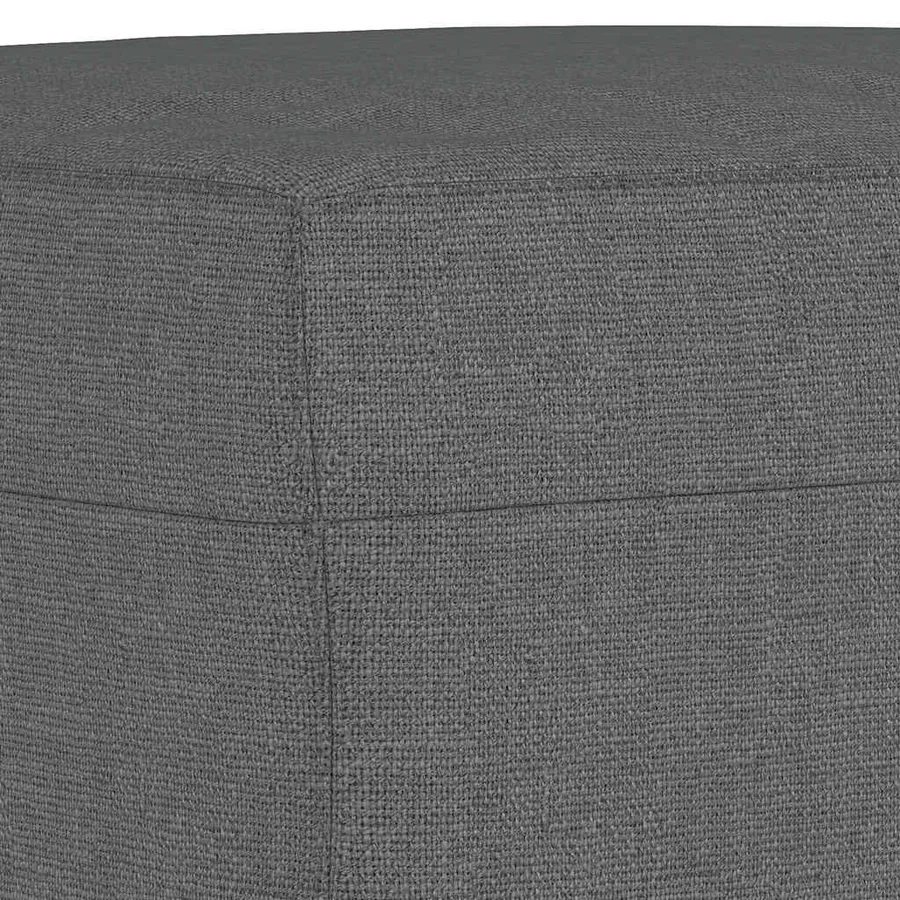 Repose-pied Gris foncé 60x50x41 cm Tissu - 5