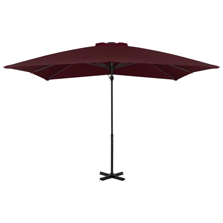 Parasol de jardin en porte-à-faux avec mât en aluminium - 2