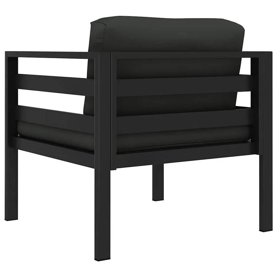 Canapé simple avec coussins Aluminium Anthracite - 5